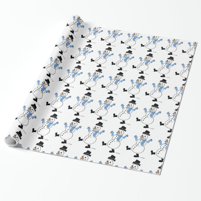 Schneemann-Geschenkpapier Geschenkpapier (Ungerollt)