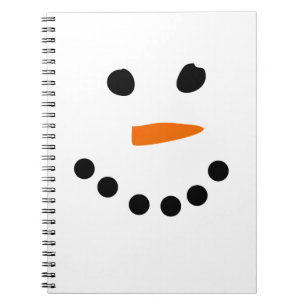 Schneemann-Gesicht Notizblock