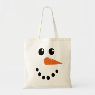 Schneemann Gesicht Tragetasche