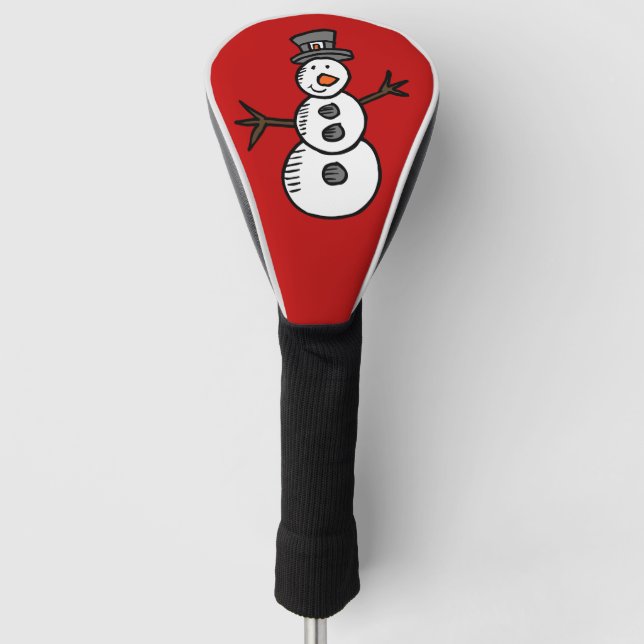 Schneemann Golf Headcover (Vorderseite)