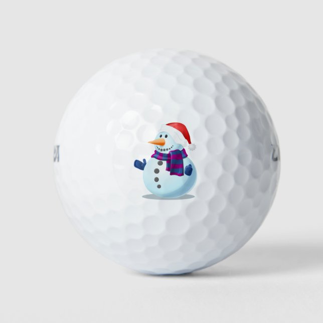 Schneemann Golfball (Vorderseite)