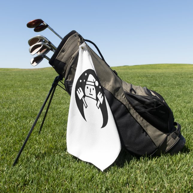 Schneemann Golfhandtuch (Gras)