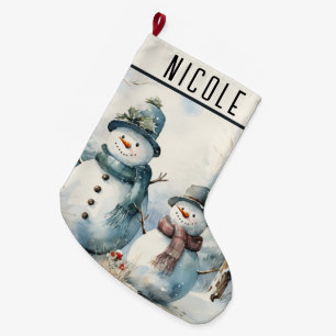 Schneemann Großer Weihnachtsstrumpf