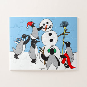 Schneemann großes Stück Puzzle