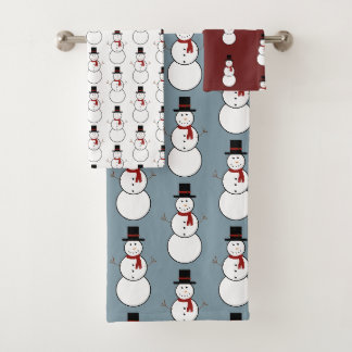 Schneemann-Handtuch-Set Badhandtuch Set