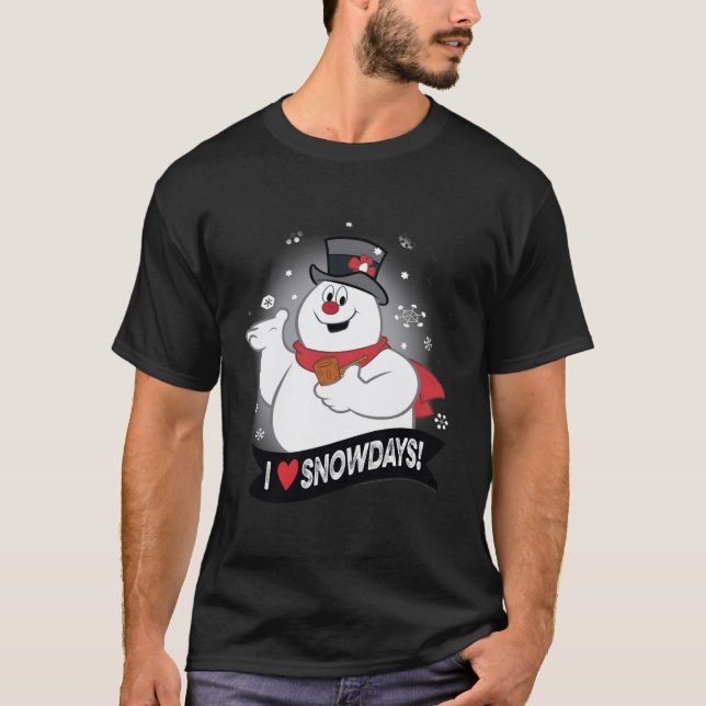 Schneemann I Liebe Frosty T-Shirt (Vorderseite)
