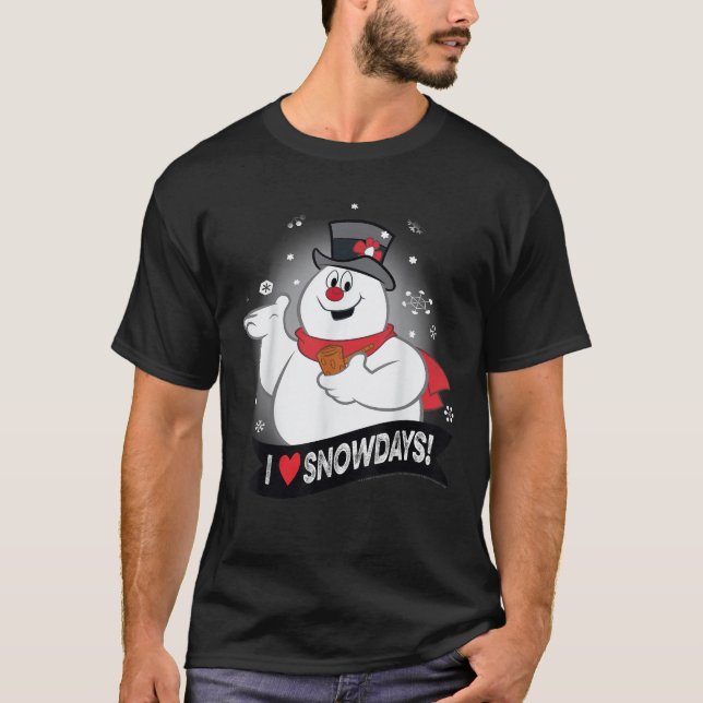 Schneemann I Liebe Frosty T-Shirt (Vorderseite)