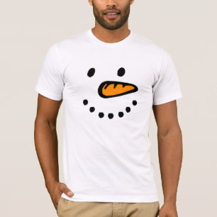 Schneemann in der Front, unterstützen wir R1 rotes T-Shirt