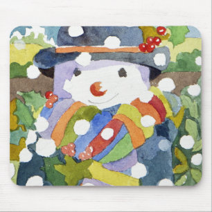 Schneemann in Schnee 2011 Mousepad