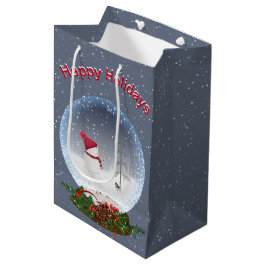 Schneemann in Weihnachten Schneeglobe Mittlere Geschenktüte
