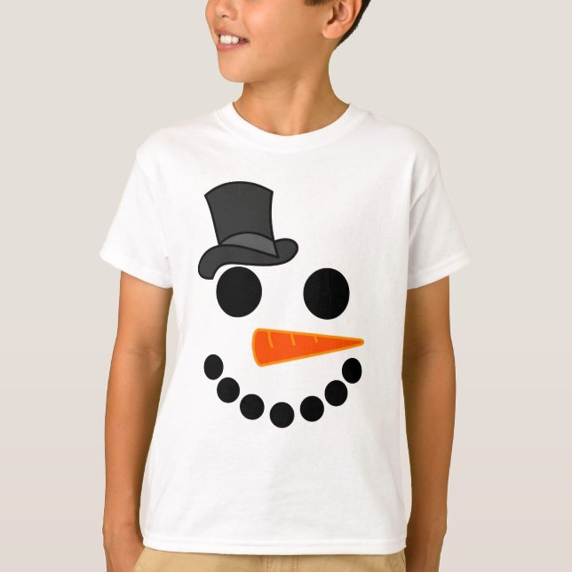 Schneemann-Jungen-Produkte T-Shirt (Vorderseite)