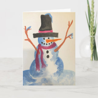 Schneemann Karte