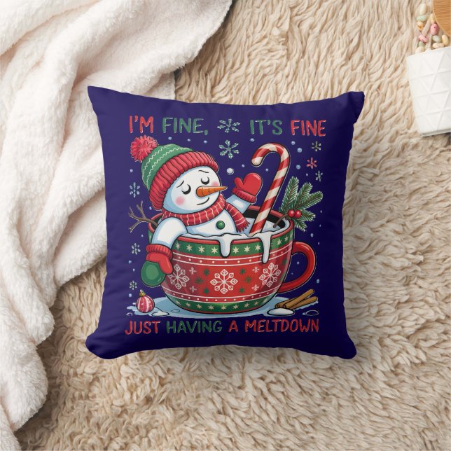 Schneemann Kissen (Decke)