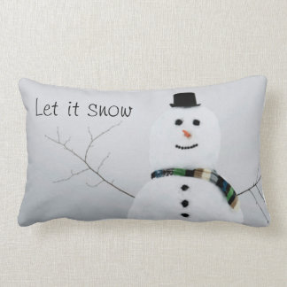 Schneemann-Kissen Lendenkissen