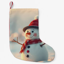 Schneemann Kleiner Weihnachtsstrumpf