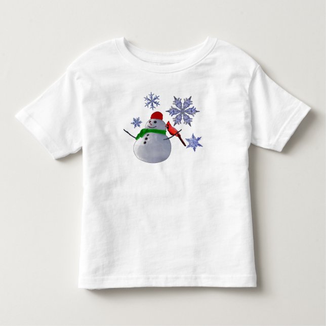 Schneemann Kleinkind T-shirt (Vorderseite)