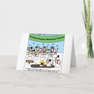 Schneemann Konvention Lustige Weihnachtsgeschenke Feiertagskarte
