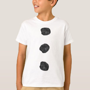 Schneemann-Kostümhemd mit drei schwarzen Knöpfen a T-Shirt