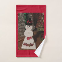 Schneemann Küche Handtuch