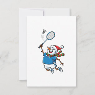 Schneemann Lacrosse Weihnachten 2026 Feiertagsspor Dankeskarte