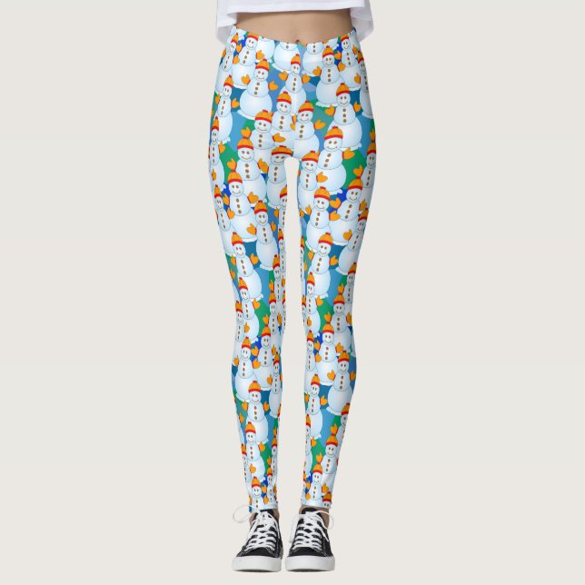 Schneemann Leggings (Vorderseite)