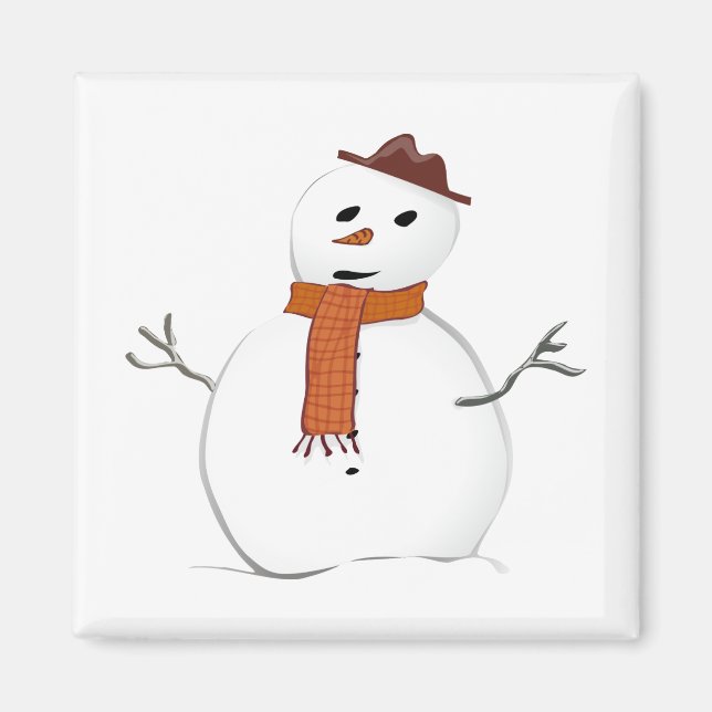 Schneemann Magnet (Vorne)