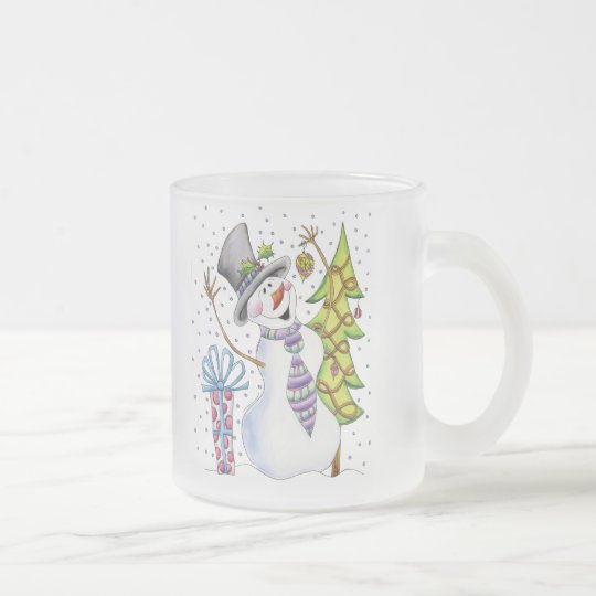 Schneemann Mattglastasse