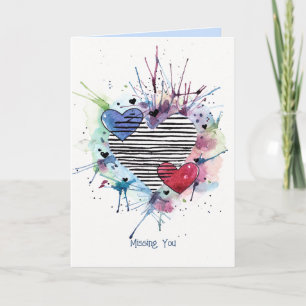 Schneemann mit Geschenken in Wasserfarbe Karte