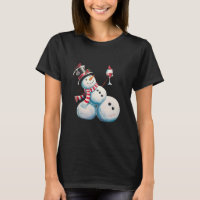 Schneemann mit Wein Weihnachten Lustiges Weihnacht