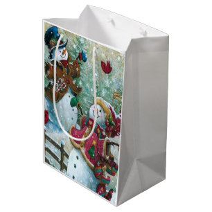 Schneemann Mittlere Geschenktüte