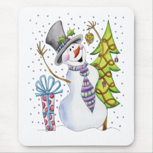 Schneemann Mousepad