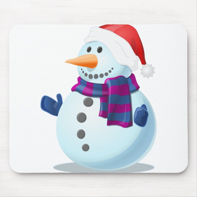 Schneemann Mousepad (Vorne)