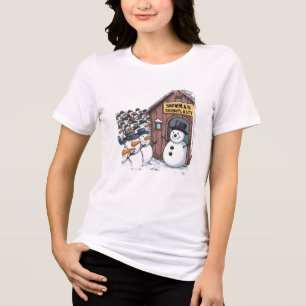 Schneemann-Nasenkorrekturen Tri-Blend Shirt