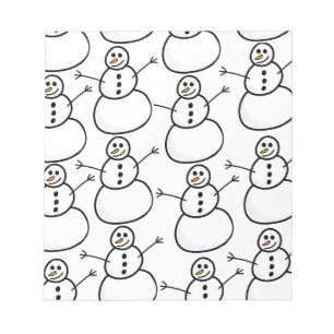Schneemann Notizblock