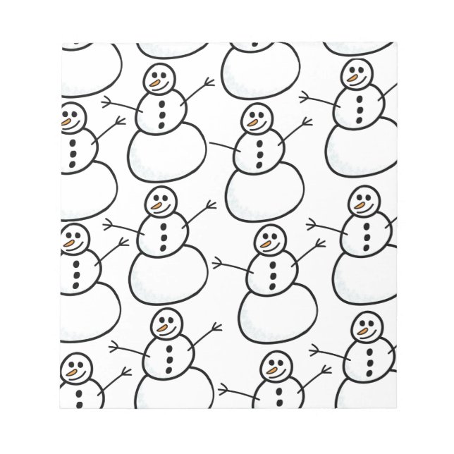 Schneemann Notizblock (Vorderseite)