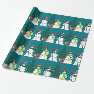 Schneemann-Packpapier 15 Geschenkpapier