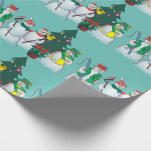 Schneemann-Packpapier 15c