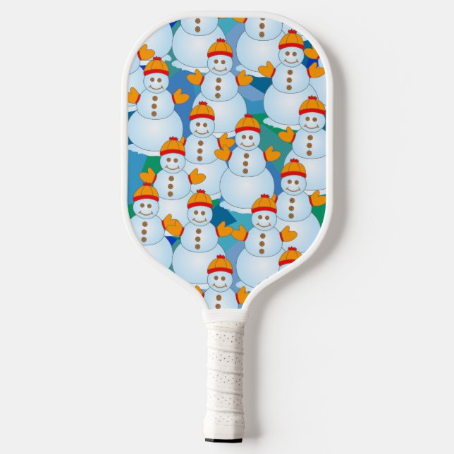 Schneemann Pickleball Schläger (Rückseite)