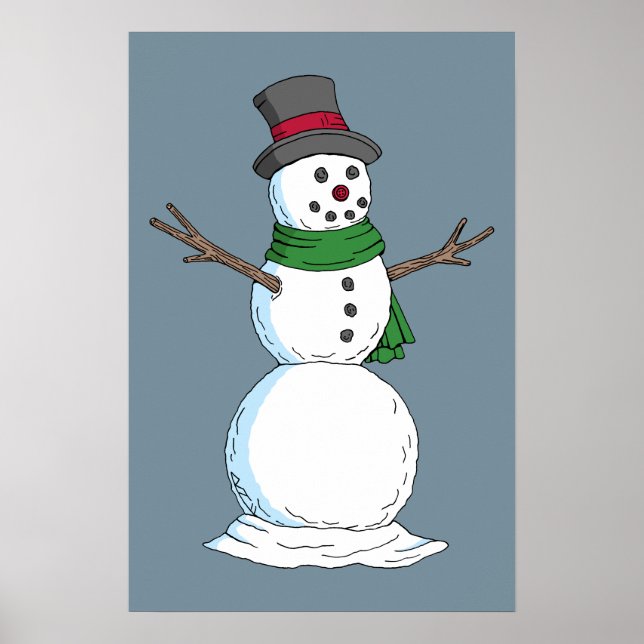 Schneemann Poster (Vorne)