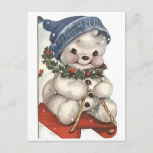 Schneemann Postkarte