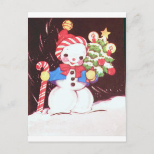 Schneemann Postkarte