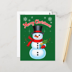 Schneemann Postkarte