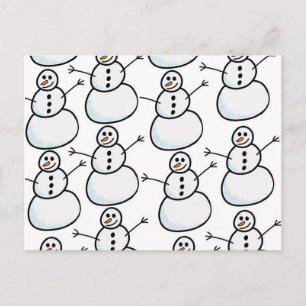 Schneemann Postkarte