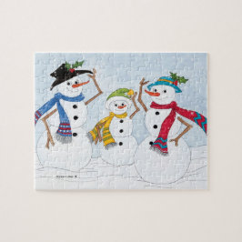 Schneemann-Puzzlespiel