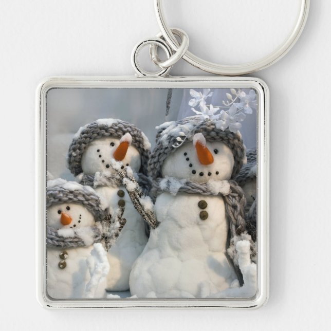 Schneemann Schlüsselanhänger (Vorne)