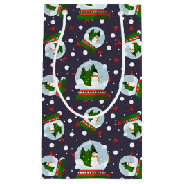 Schneemann-Schneekugeln Kleine Geschenktüte