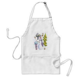 Schneemann Schürze