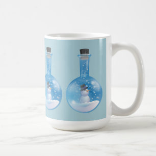 Schneemann snowglobe Flasche Kaffeetasse