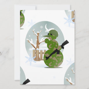 Schneemann Soldat Weihnachten