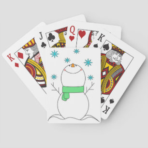 Schneemann Spielkarten